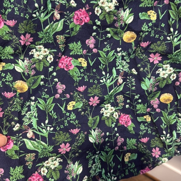 J Crew Floral Pajama Top Button Close EUC - Picture 5 of 9